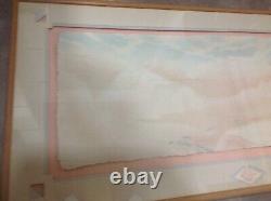 Old VINTAGE Rare Original Frame Decorative Western Art Piece Hand Cast PaperJCP