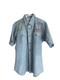 One-of-a-Kind Vintage Levi's Shirt L Hand Embroidered Chambray Western