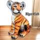 Ornament Tiger Figure Child Tiger Statue Vintage Large Antique Western Retro Ame