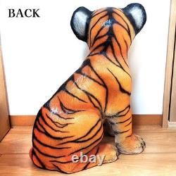 Ornament Tiger Figure Child Tiger Statue Vintage Large Antique Western Retro Ame
