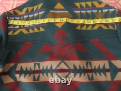 PENDLETON Native Jacket Wool 80s high grade Western Wear L Green Men's Vintage