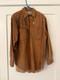 Patricia Wolf Brown Suede Western Jacket Horse Teepee Design Size L