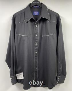 Pendleton Inoue Brothers x Nicholas Taylor JMB Western Button Up Black Shirt L