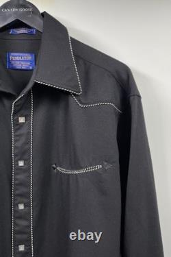 Pendleton Inoue Brothers x Nicholas Taylor JMB Western Button Up Black Shirt L