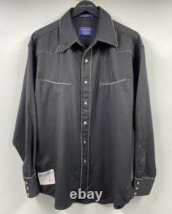 Pendleton Inoue Brothers x Nicholas Taylor JMB Western Button Up Black Shirt L