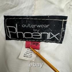 Phoenix Womens Vintage Leather Fringe Jacket Size L Western Rodeo Glam Cowgirl