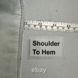 Phoenix Womens Vintage Leather Fringe Jacket Size L Western Rodeo Glam Cowgirl