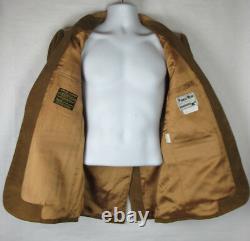 Pioneer Wear Western Jacket Coat Mens Genuine Leather Corduroy 40 Large Vintage