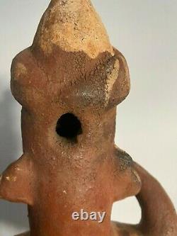 Pre-Colombian Nayarit (western Mexico) Large singer figure