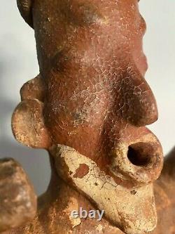 Pre-Colombian Nayarit (western Mexico) Large singer figure