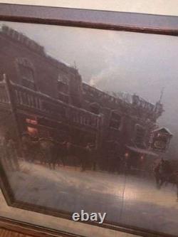 Pre-owned Vintage Western Large Framed, Signed, & Numbered Print by G. Harvey