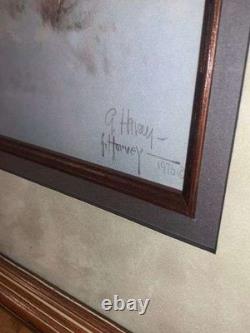 Pre-owned Vintage Western Large Framed, Signed, & Numbered Print by G. Harvey