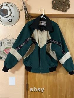 Pro Rodeo PRCA L Jacket USA Navajo Aztec Western Cowboy Bronc David James Bomber