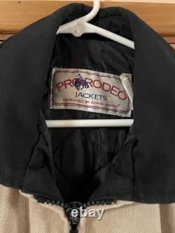 Pro Rodeo PRCA L Jacket USA Navajo Aztec Western Cowboy Bronc David James Bomber