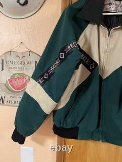 Pro Rodeo PRCA L Jacket USA Navajo Aztec Western Cowboy Bronc David James Bomber