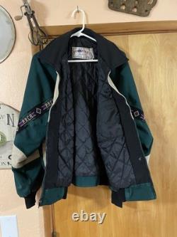 Pro Rodeo PRCA L Jacket USA Navajo Aztec Western Cowboy Bronc David James Bomber