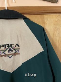 Pro Rodeo PRCA L Jacket USA Navajo Aztec Western Cowboy Bronc David James Bomber