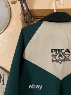 Pro Rodeo PRCA L Jacket USA Navajo Aztec Western Cowboy Bronc David James Bomber