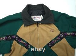 Pro Rodeo PRCA L Navajo Aztec Western Cowboy Bronc David James Bomber Jacket USA