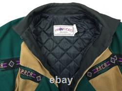 Pro Rodeo PRCA L Navajo Aztec Western Cowboy Bronc David James Bomber Jacket USA