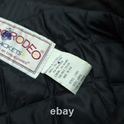 Pro Rodeo PRCA L Navajo Aztec Western Cowboy Bronc David James Bomber Jacket USA