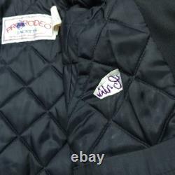 Pro Rodeo PRCA L Navajo Aztec Western Cowboy Bronc David James Bomber Jacket USA