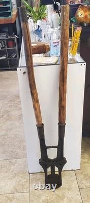 RARE 1892 ANTIQUE Large Bull Cattle Horn Clippers Dehorning Farm PA USA