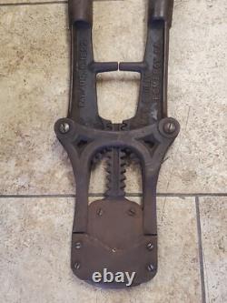 RARE 1892 ANTIQUE Large Bull Cattle Horn Clippers Dehorning Farm PA USA