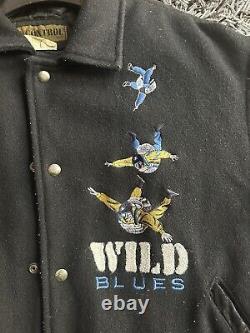 RARE 80's Letterman /Varsity Jacket Size L Embroidered