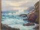 RARE Antique Early California Plein Air Seascape Oil Painting, SOWERSBY'30s