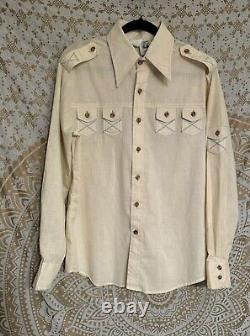 RARE Men's Vintage Kennington size large Western Cowboy double pocket button dwn