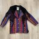 RARE True Vintage 70's Pioneer Wear Wool Leather Fringe Western Jacket Coat