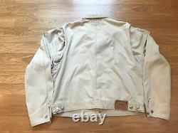 Ralph Lauren POLO COUNTRY Khaki jean jacket withCorduroy collar Large Made In USA