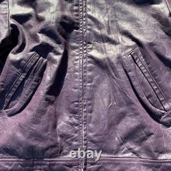 Rare 1970s Distressed Varsity Western Leather Jacket