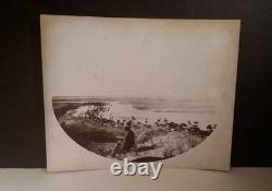 Rare! F. M. STEELE PHOTOGRAPH c1895 COWBOY CATTLE RANCH CIMARRON RIVER KANSAS