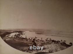 Rare! F. M. STEELE PHOTOGRAPH c1895 COWBOY CATTLE RANCH CIMARRON RIVER KANSAS