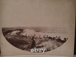 Rare! F. M. STEELE PHOTOGRAPH c1895 COWBOY CATTLE RANCH CIMARRON RIVER KANSAS