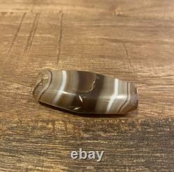 Rare Large Size Western Asiatic Banded Agate Stone Bead Stone