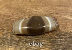 Rare Large Size Western Asiatic Banded Agate Stone Bead Stone