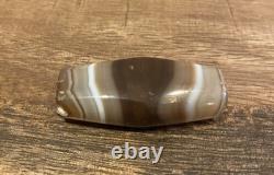 Rare Large Size Western Asiatic Banded Agate Stone Bead Stone