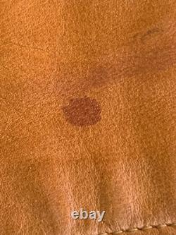 Rare Vintage 70s SCHOTT 3-Pocket Leather Western Cowboy Boho Vest Size L USA