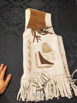 Rare Vintage Western Rooster Sued Vest