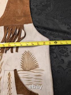 Rare Vintage Western Rooster Sued Vest