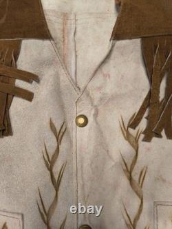 Rare Vintage Western Rooster Sued Vest