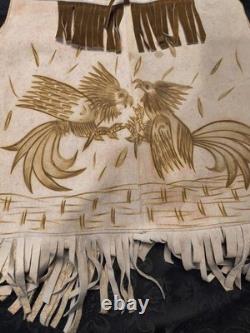 Rare Vintage Western Rooster Sued Vest