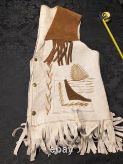 Rare Vintage Western Rooster Sued Vest