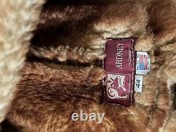 Rare marlboro sheepskin coat vintage Ardney brand size 44
