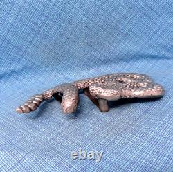 Rattlesnake Belt Buckle Large 3D Cowboy Biker Vaquero Signed Hartnell. NOX020. A