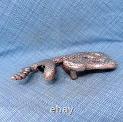 Rattlesnake Belt Buckle Large 3D Cowboy Biker Vaquero Signed Hartnell. NOX020. A