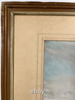 Raymond Nott California Coastline Vintage Moonlight Listed Antique Painting